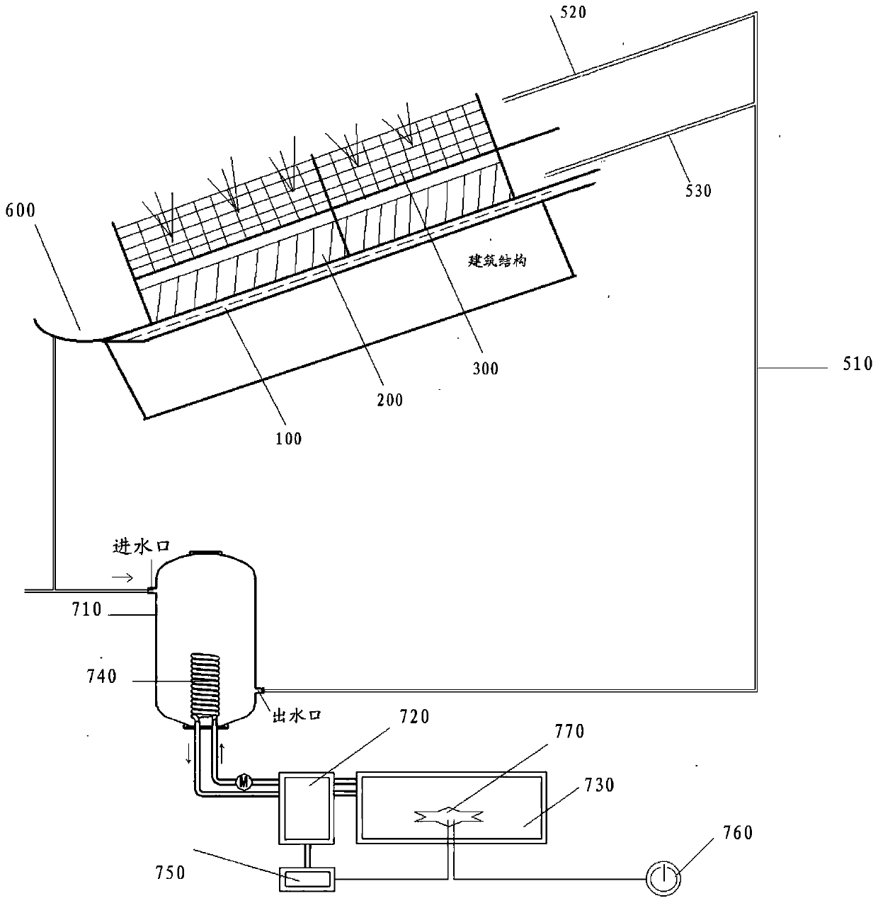 Anti-freezing modular lightweight green slope roofing system and construction method thereof