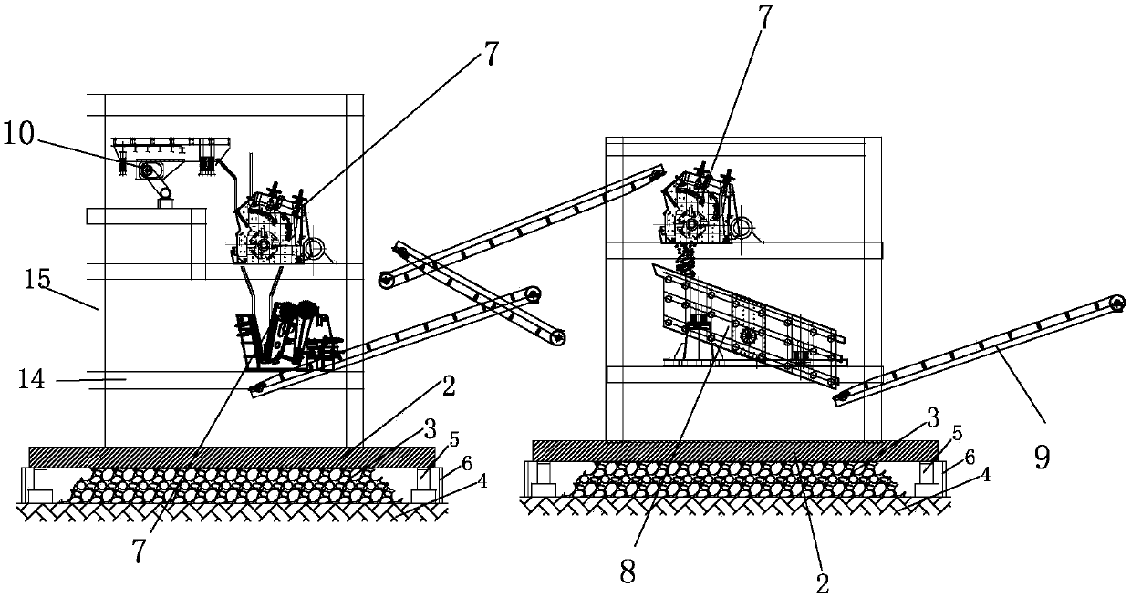 Floating type breakage integrated building block multi-tower