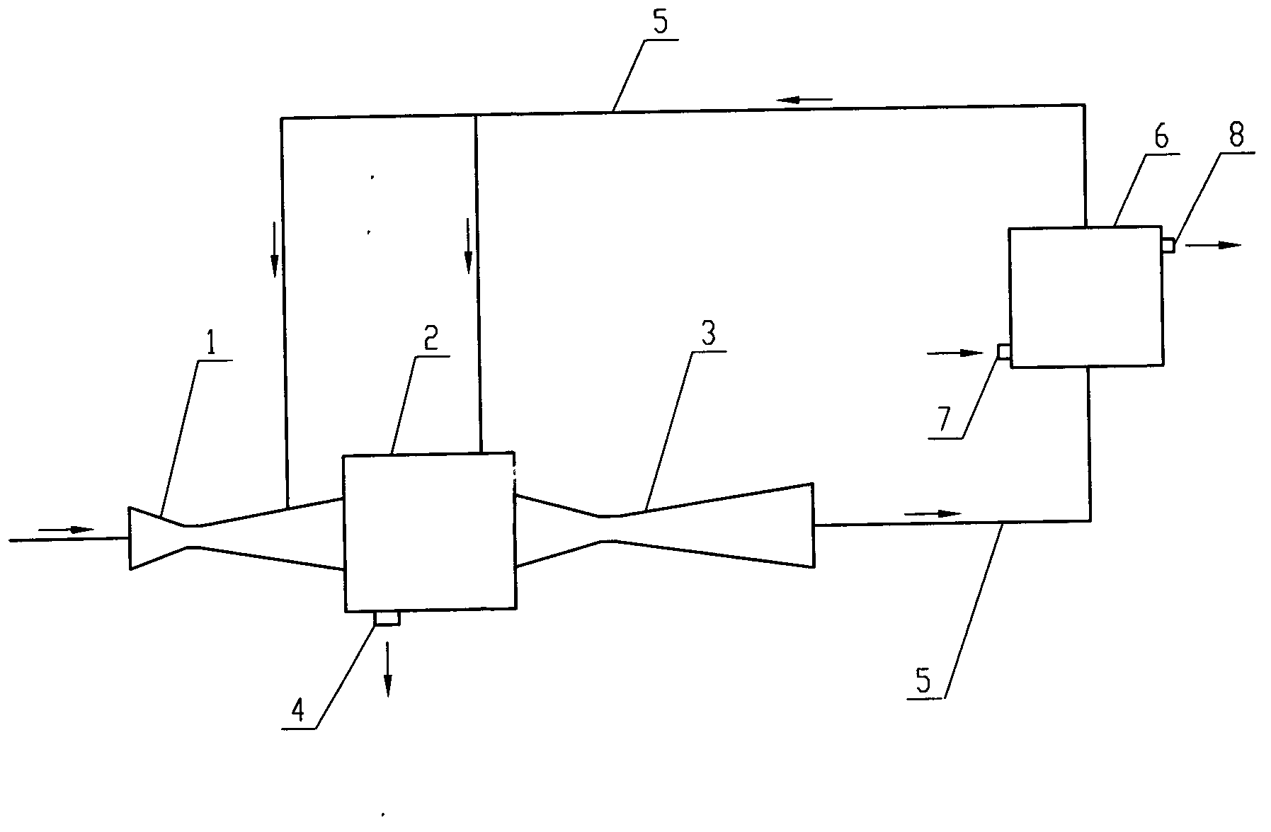 Method for obtaining high-pressure steam through absorbing heat from low-pressure steam