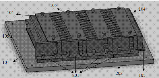 Prepreg/resin film infiltration co-curing forming method for composite stiffened wallboards