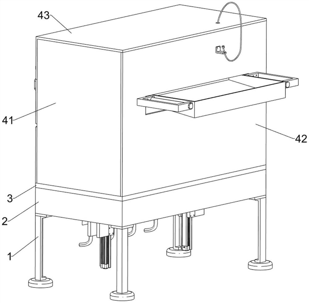 Layered eel roasting device