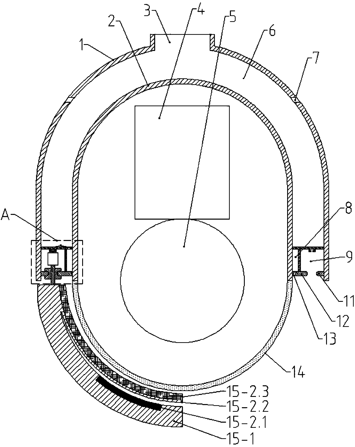 Spherical camera easy to clean