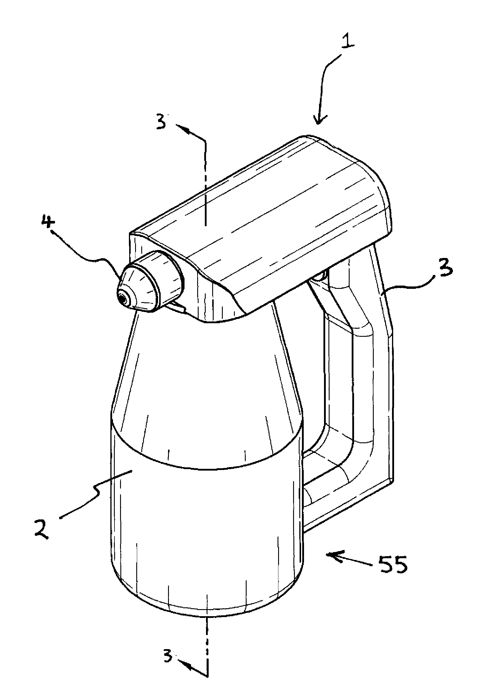 Sprayer and media cartridge therefor