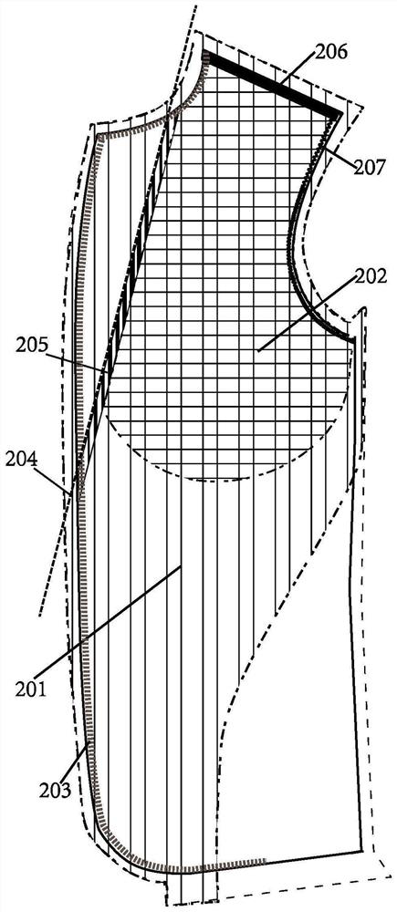 Manufacturing method of primary-color flax lining-free men's suit