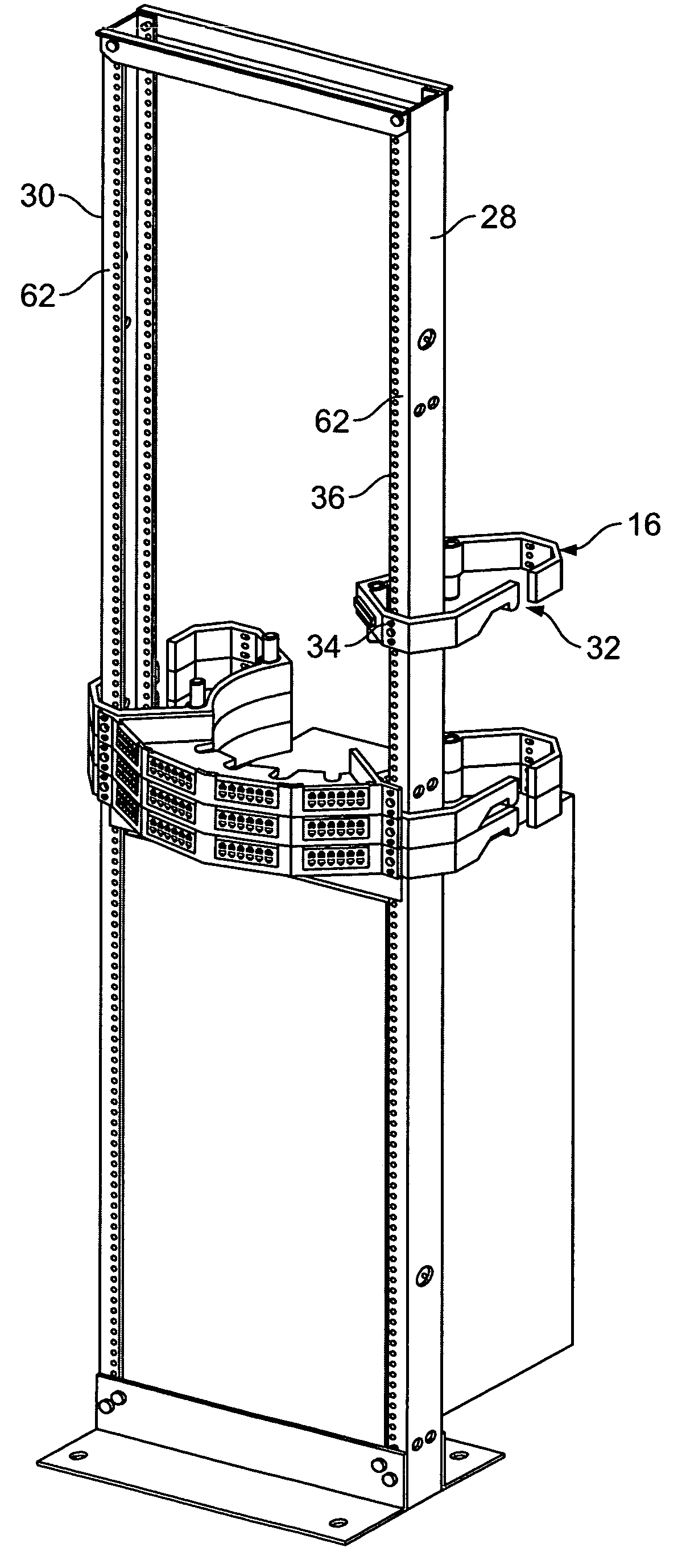 Non-orthogonal cable management system