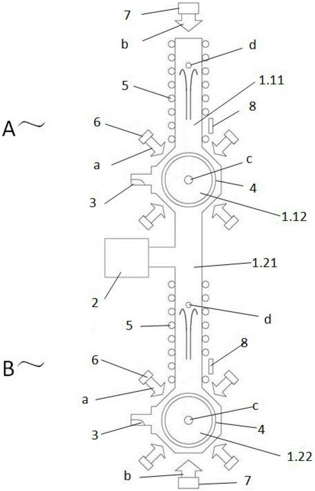 Vertical Gravity Gradient Measurement Sensor Based on Atom Interference Effect