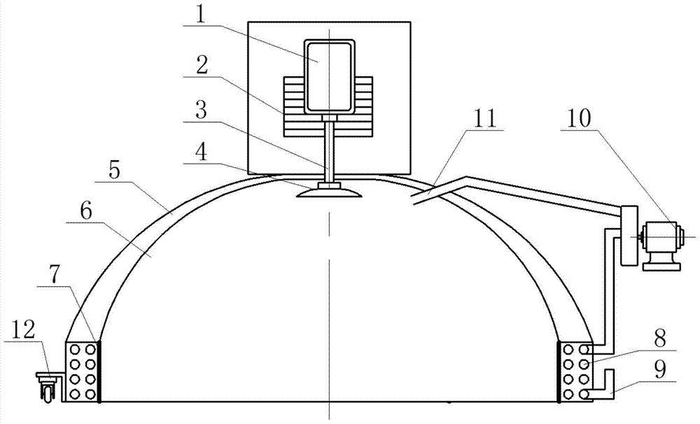 Movable microwave heating device for pavement repair