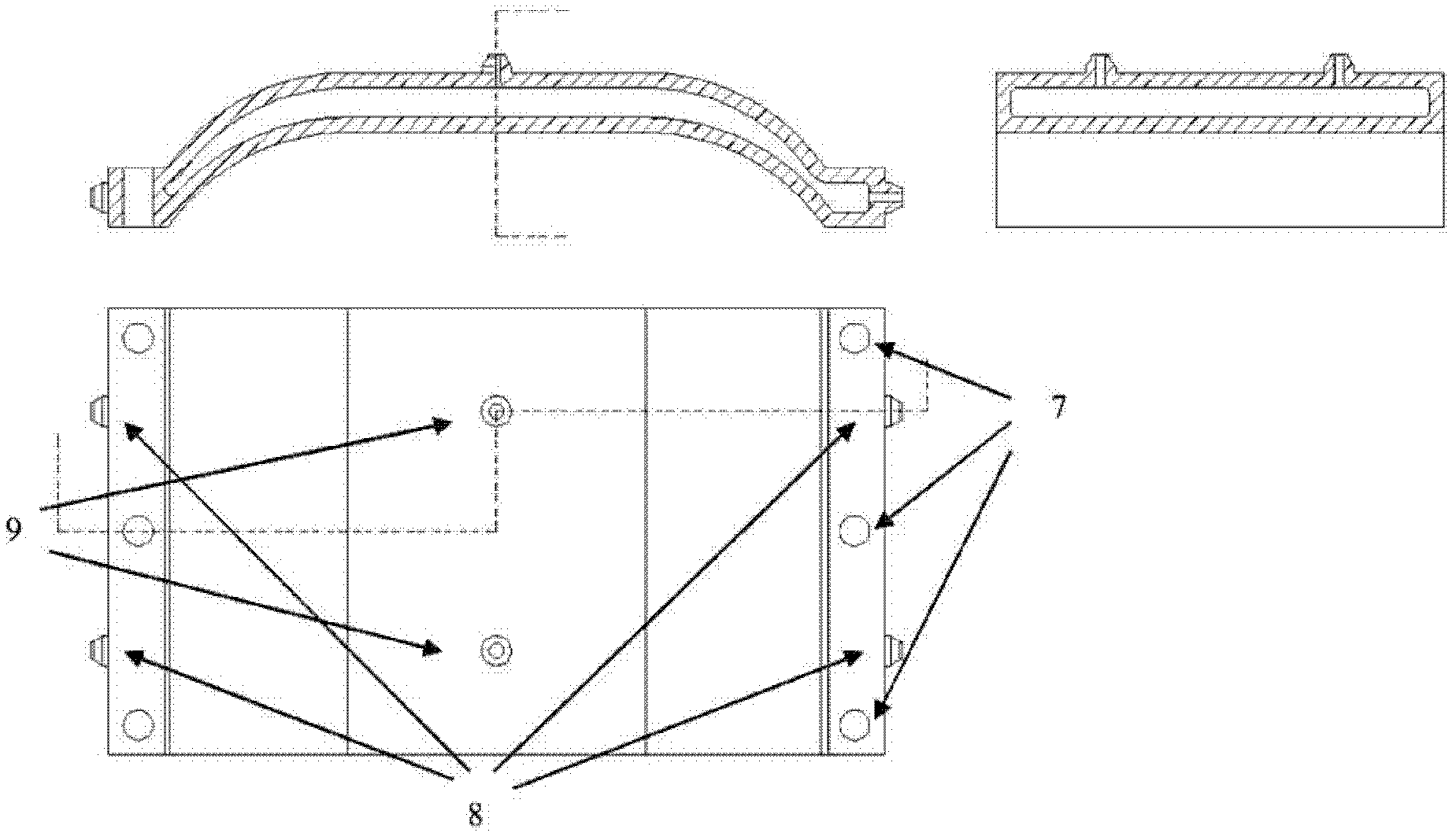 Device and method for controlling glue joint curing deformation of dissimilar material