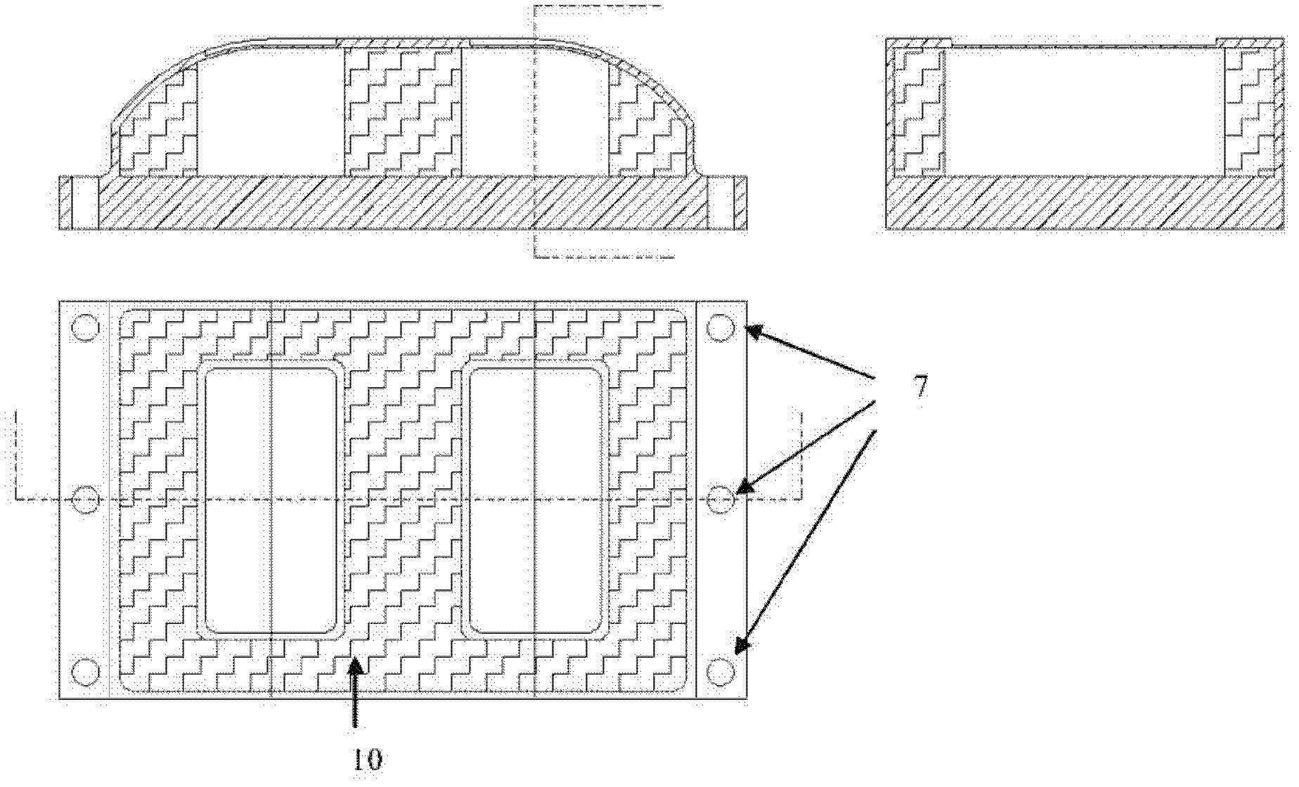 Device and method for controlling glue joint curing deformation of dissimilar material