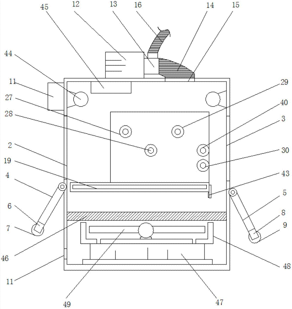 Cloth drying device for spinning