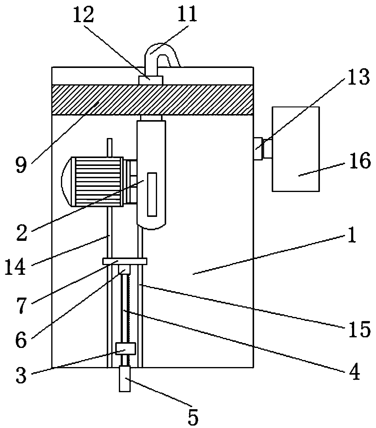 Wood cutting machine capable of preventing wood chips from scattering and fixing wood