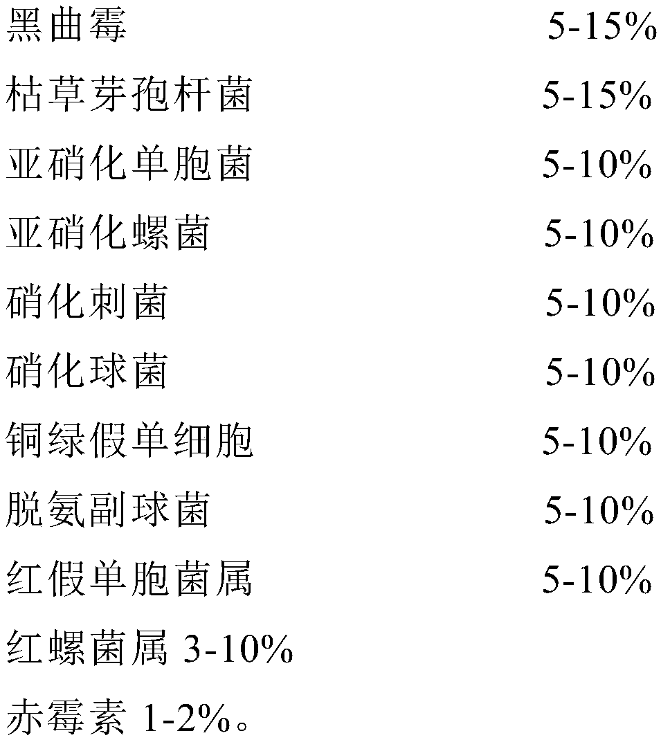 Compound microorganism denitrification fungicide