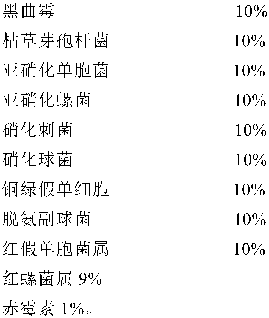 Compound microorganism denitrification fungicide