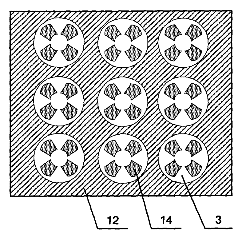 Flat-panel display with high segment cathode double-dot gate control structure and its manufacturing process