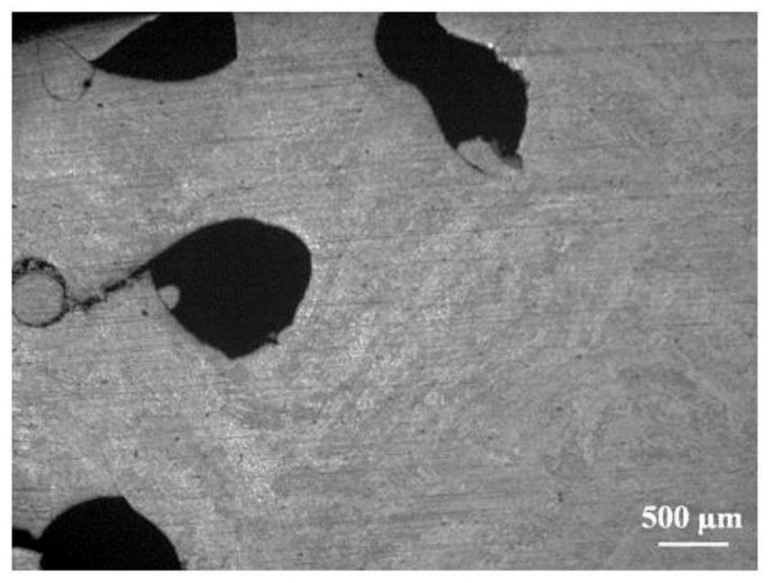 A method for eliminating holes in alloy structural steel by laser deposition