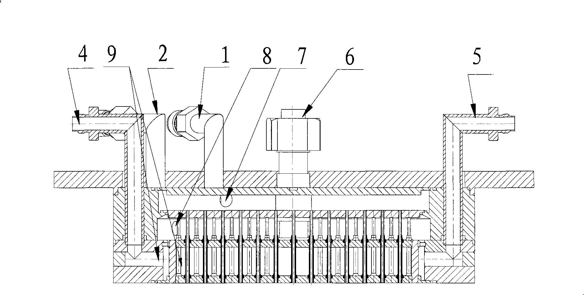 Coaxial spray type showerhead and uses thereof