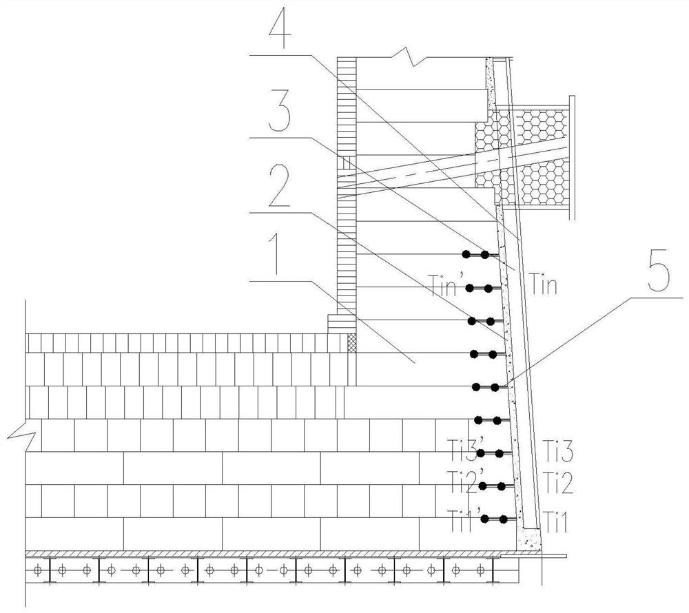 Blast furnace lining thickness calculation device and method based on distributed optical fiber temperature measurement