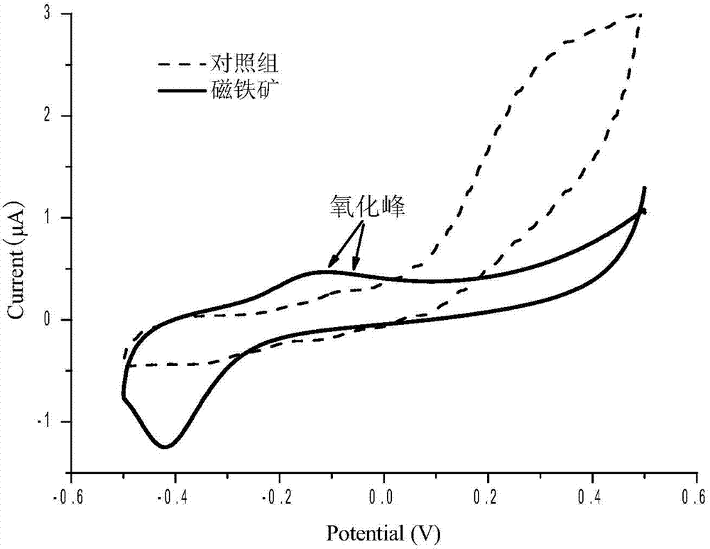 Method for improving anaerobic methanogenesis efficiency by using nano magnetite