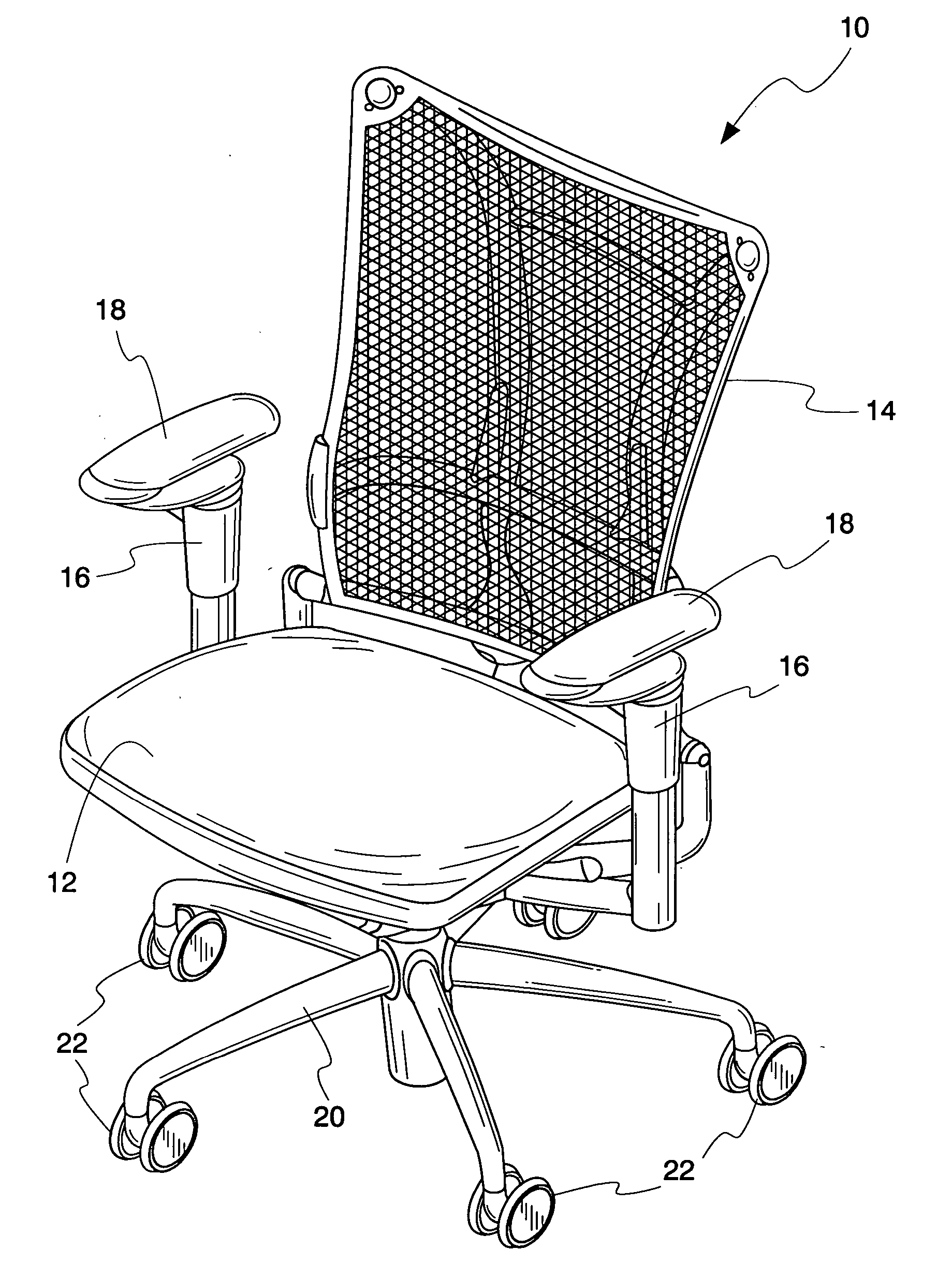 Chair back construction