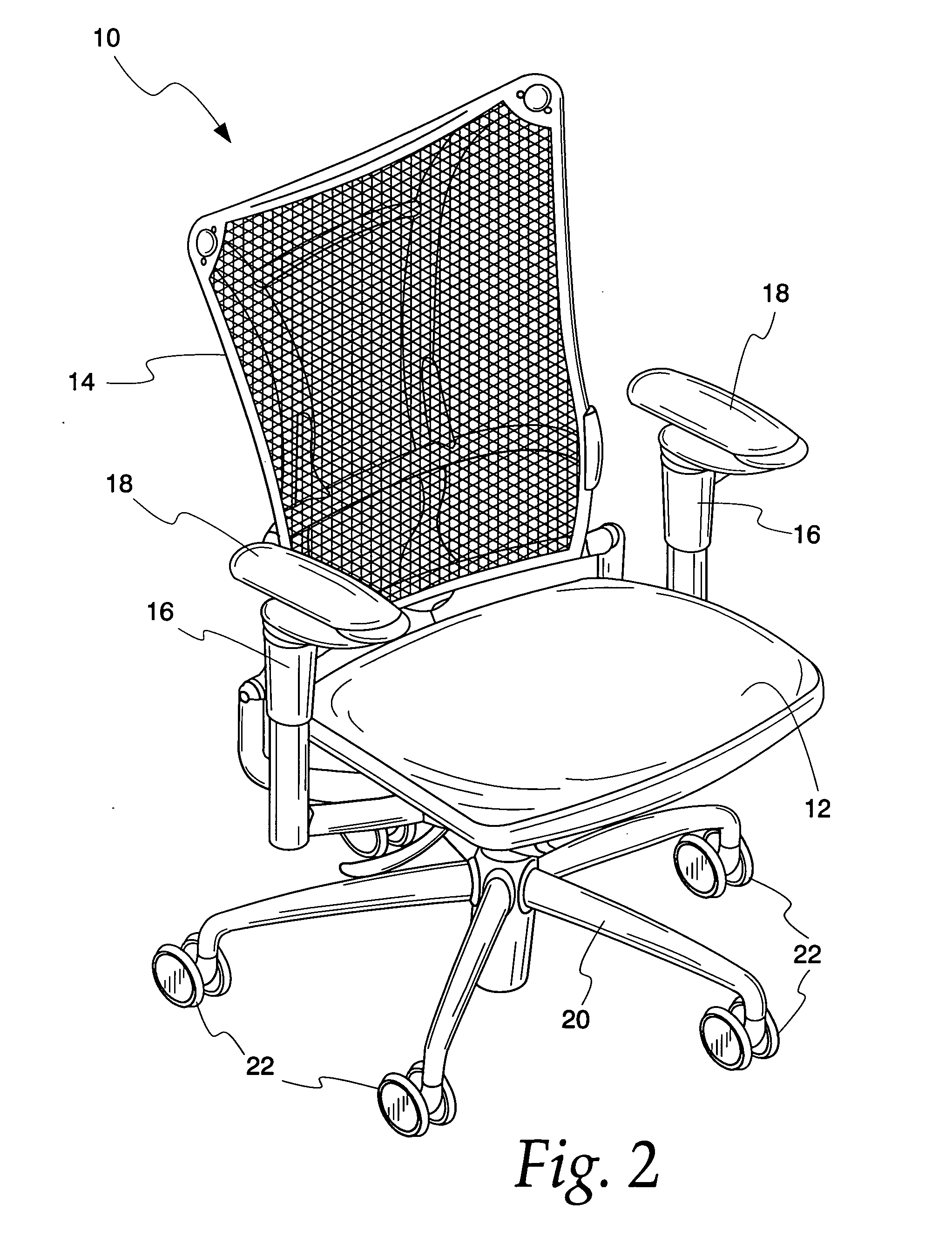 Chair back construction