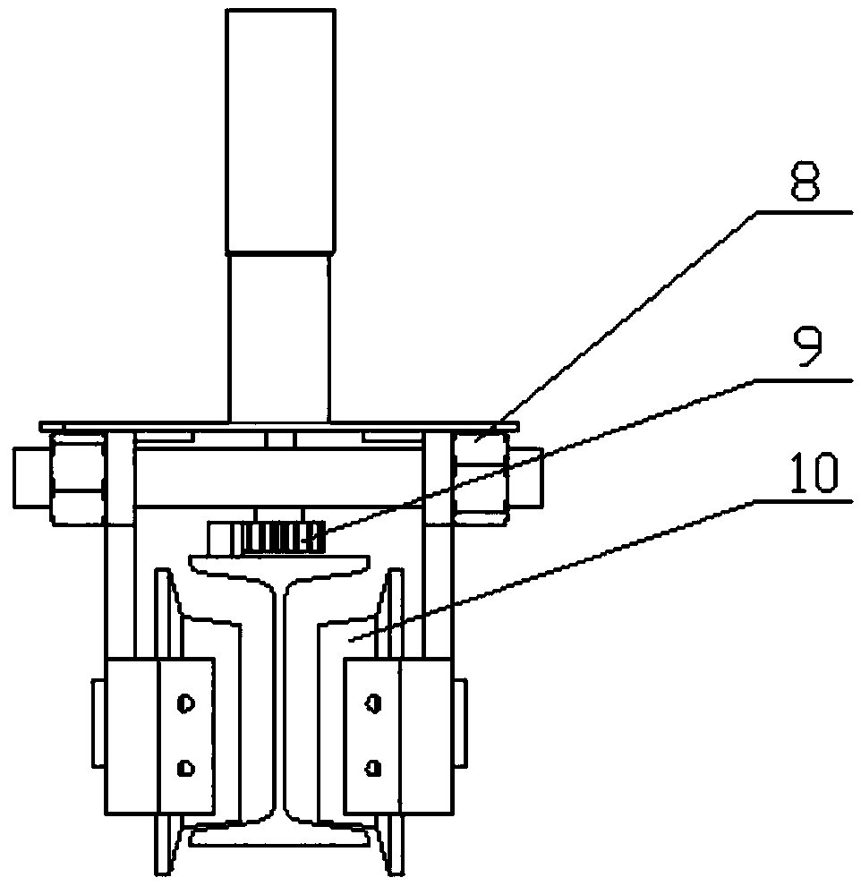 Rail type walking unit