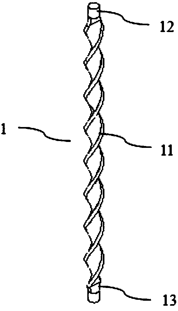 End anchor type spiral steel fire and manufacturing and processing method thereof