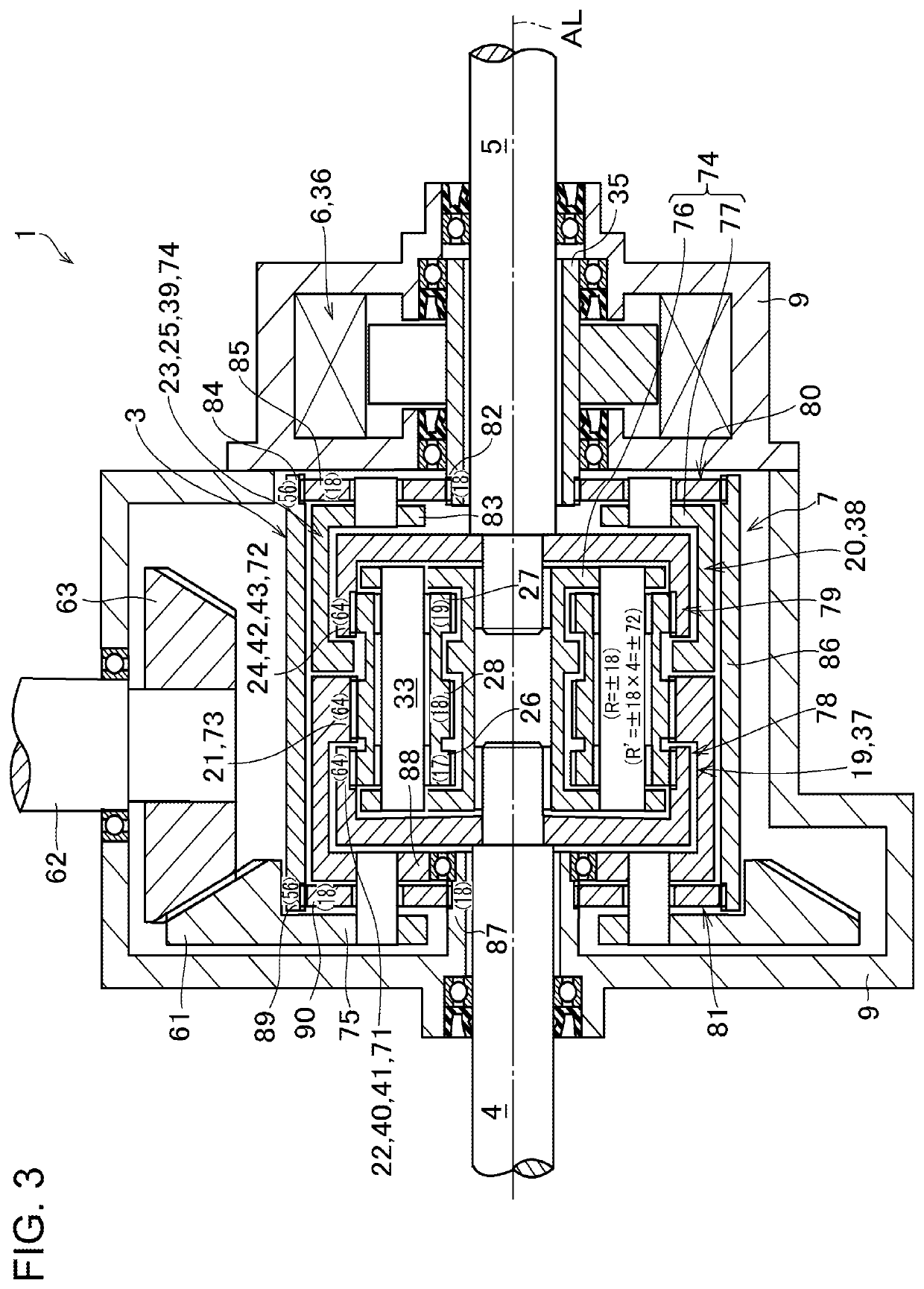 Torque vectoring device