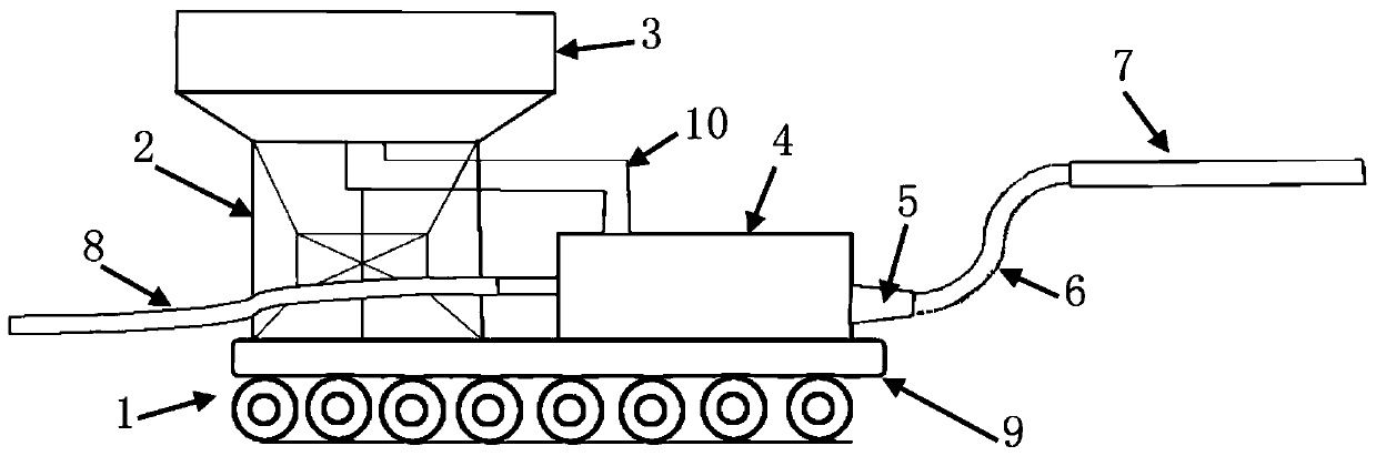 Converter steel-tapping hole pumping and casting repair equipment and casting repair method