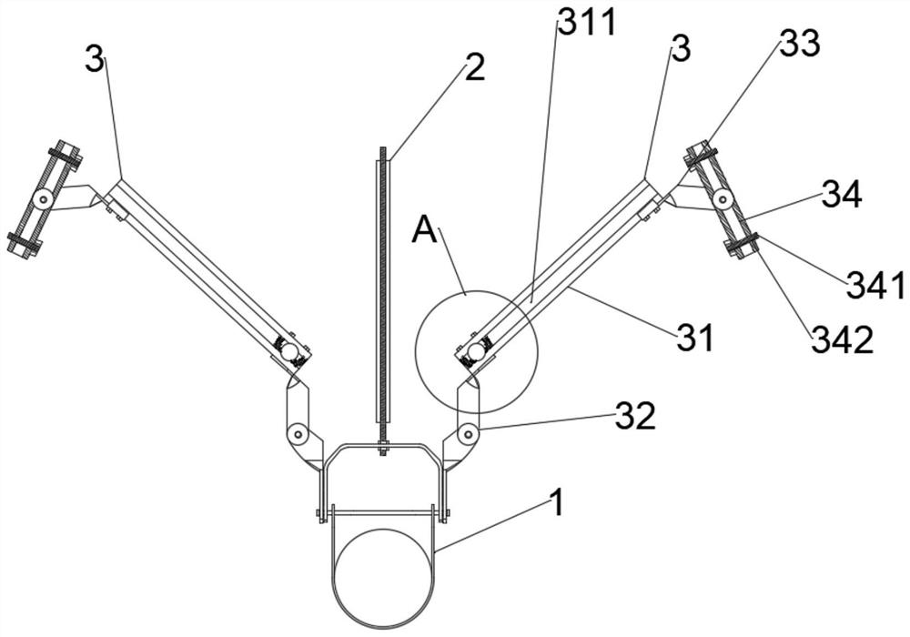 Anti-seismic support hanger suitable for different roofs