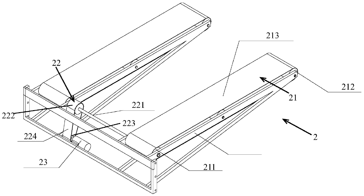 Battery storage and taking device