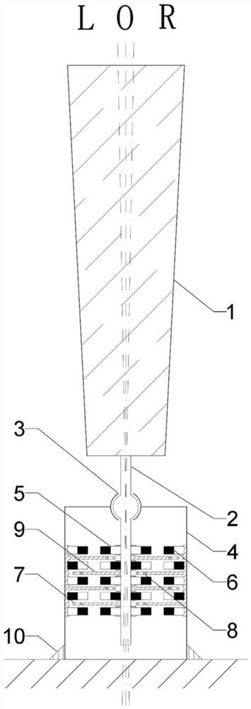 Power generation device for vaneless wind turbine