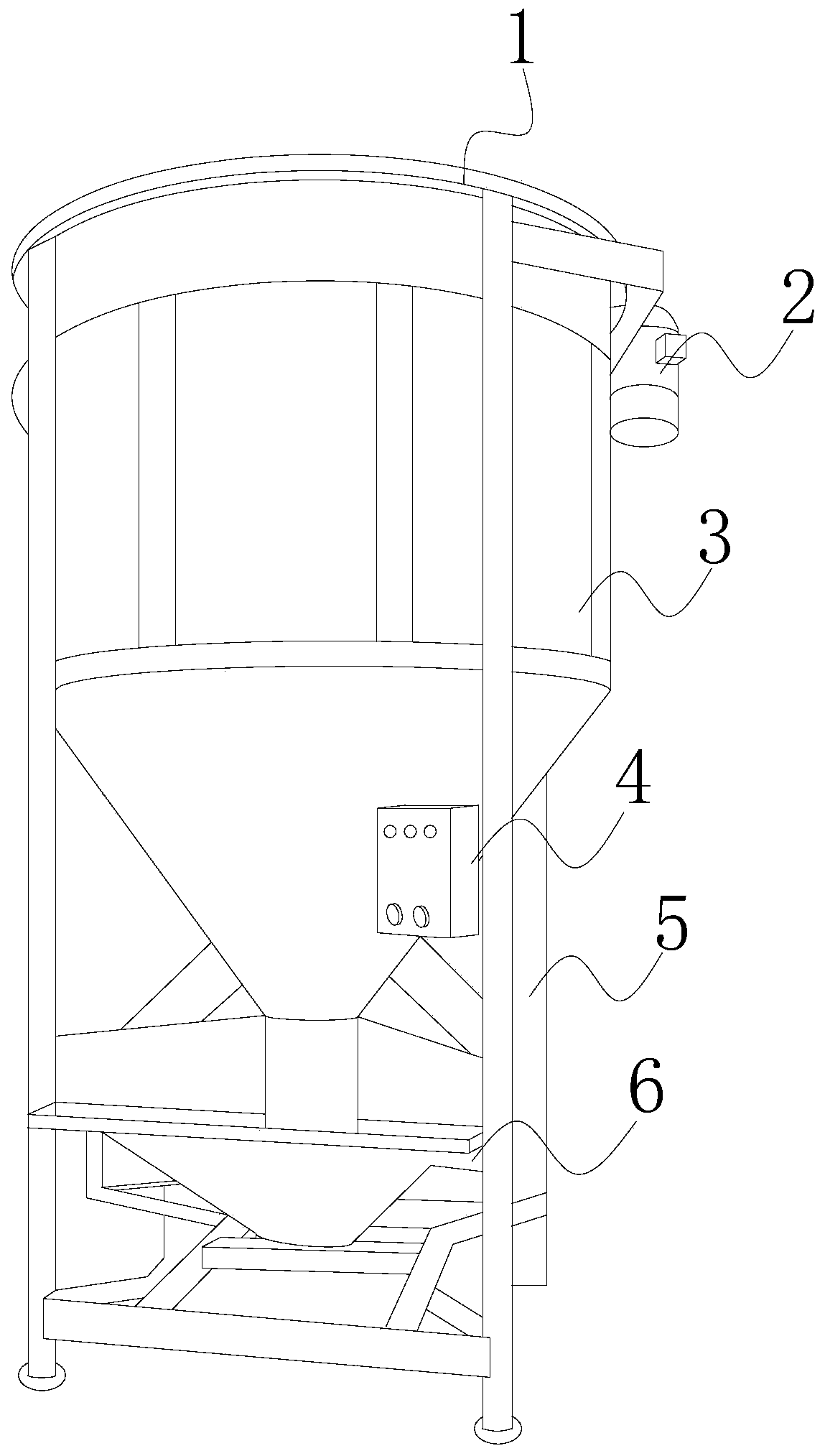 Mixing machine for engineering plastic modification