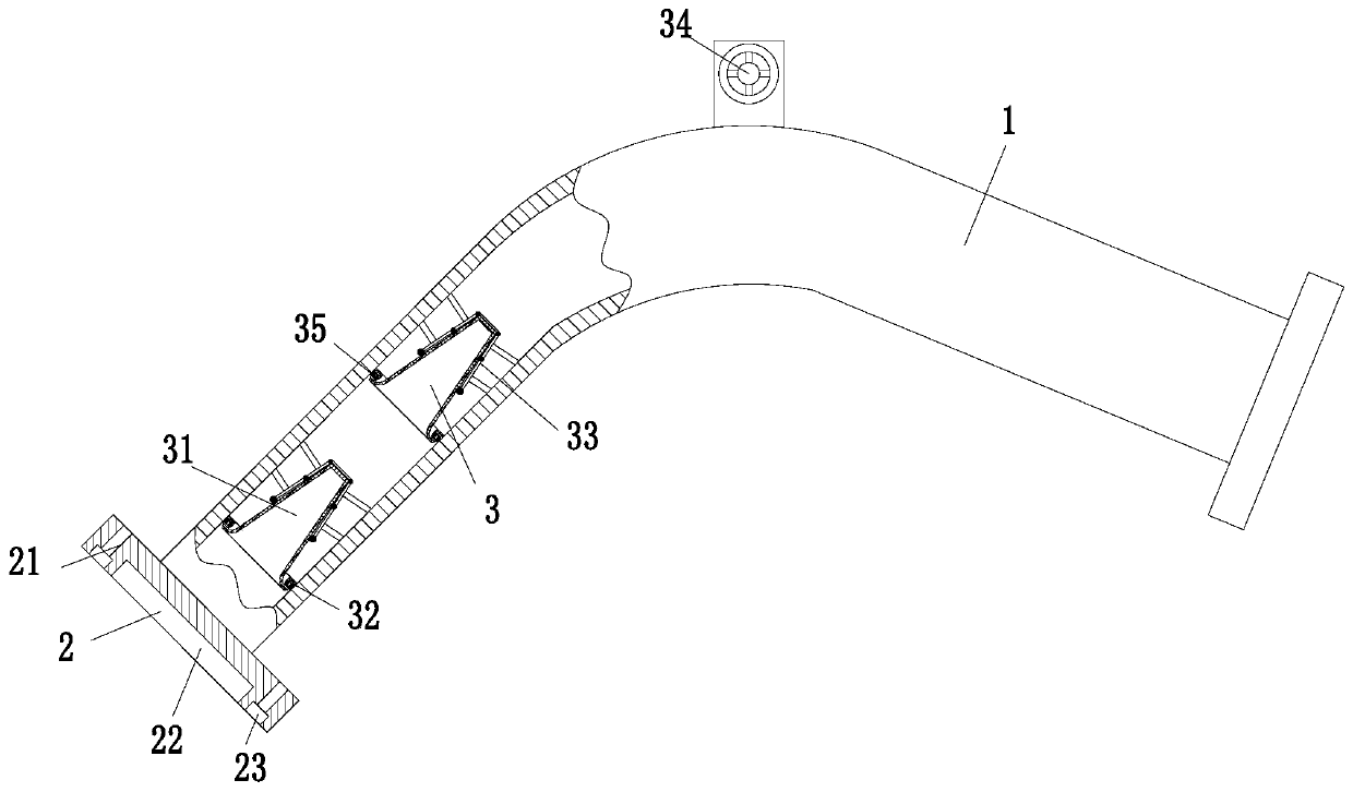 Treatment device for desulfurization and denitration of high-temperature industrial flue gas