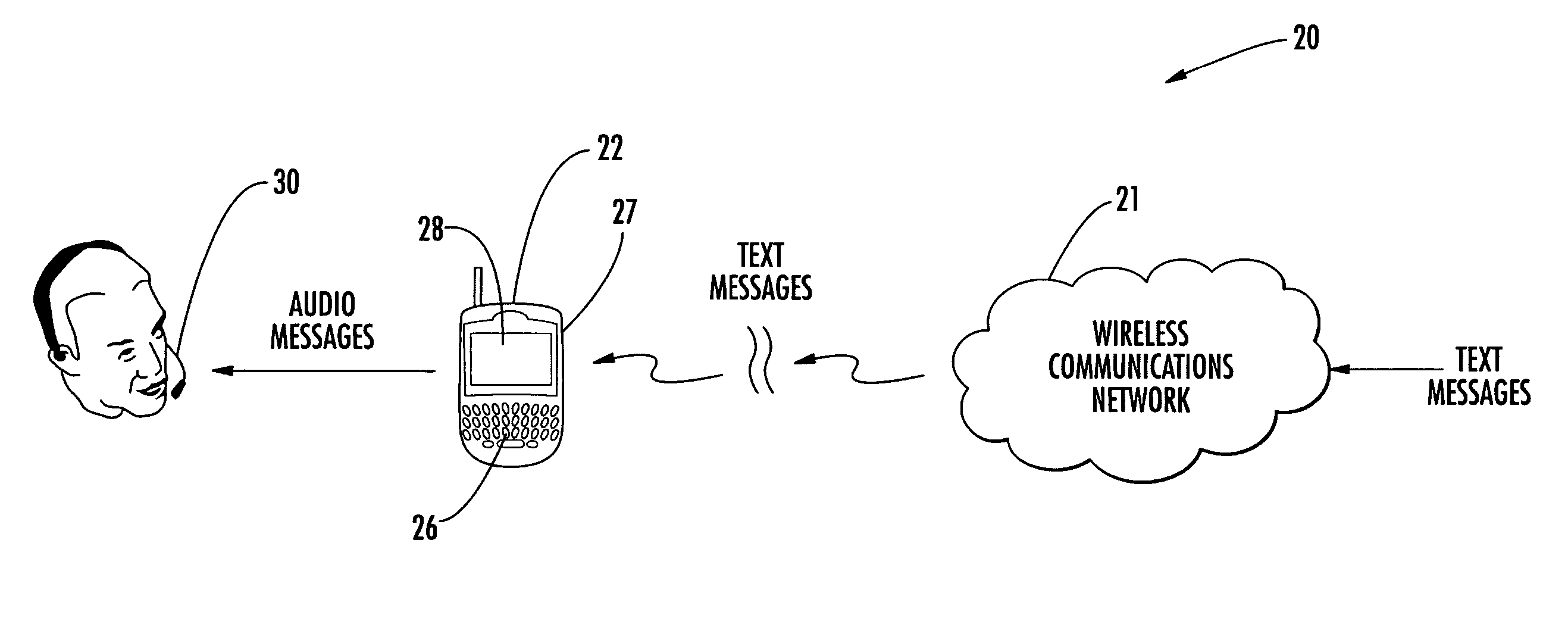 Communications system providing automatic text-to-speech conversion features and related methods