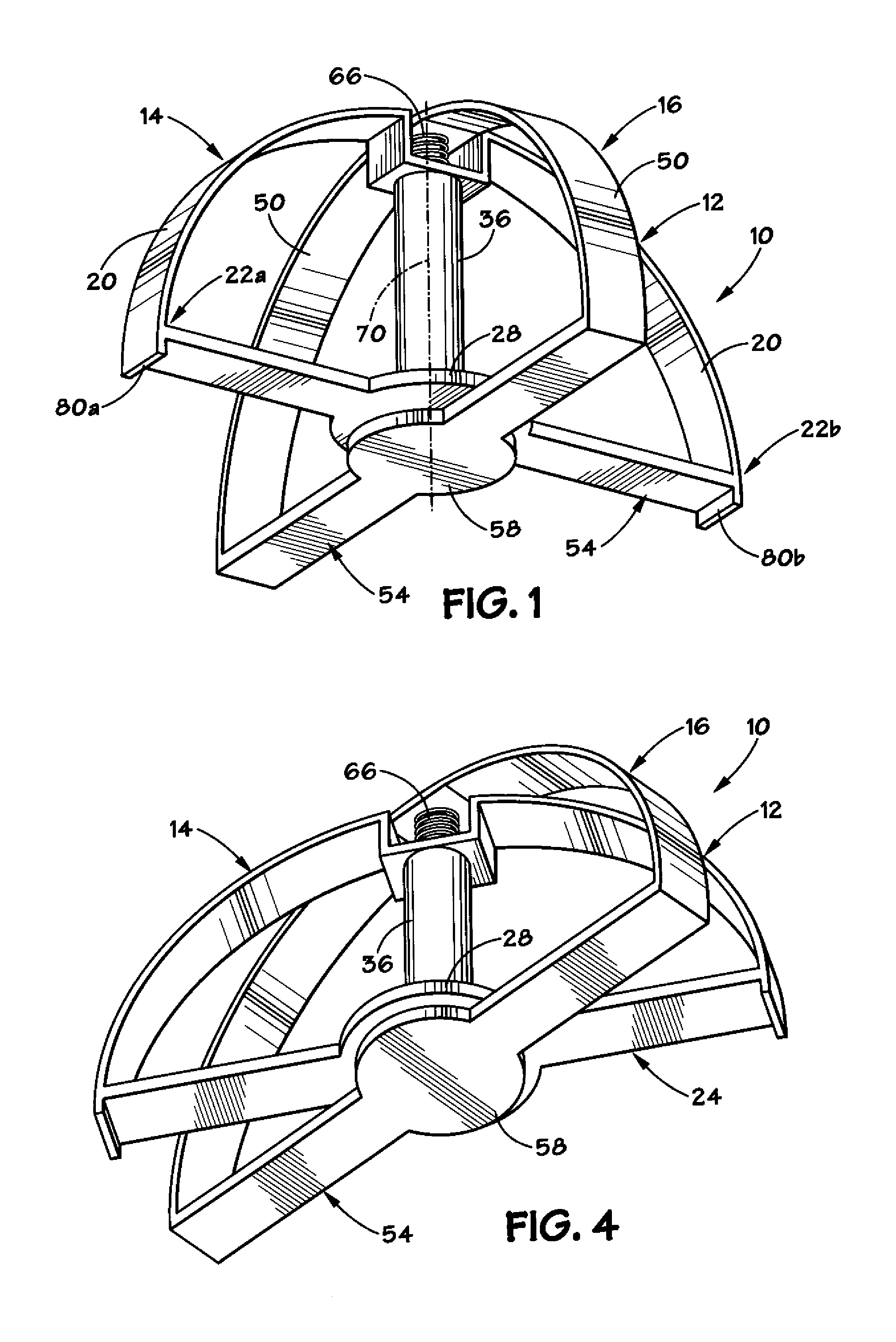 Collapsible acetabular reamer