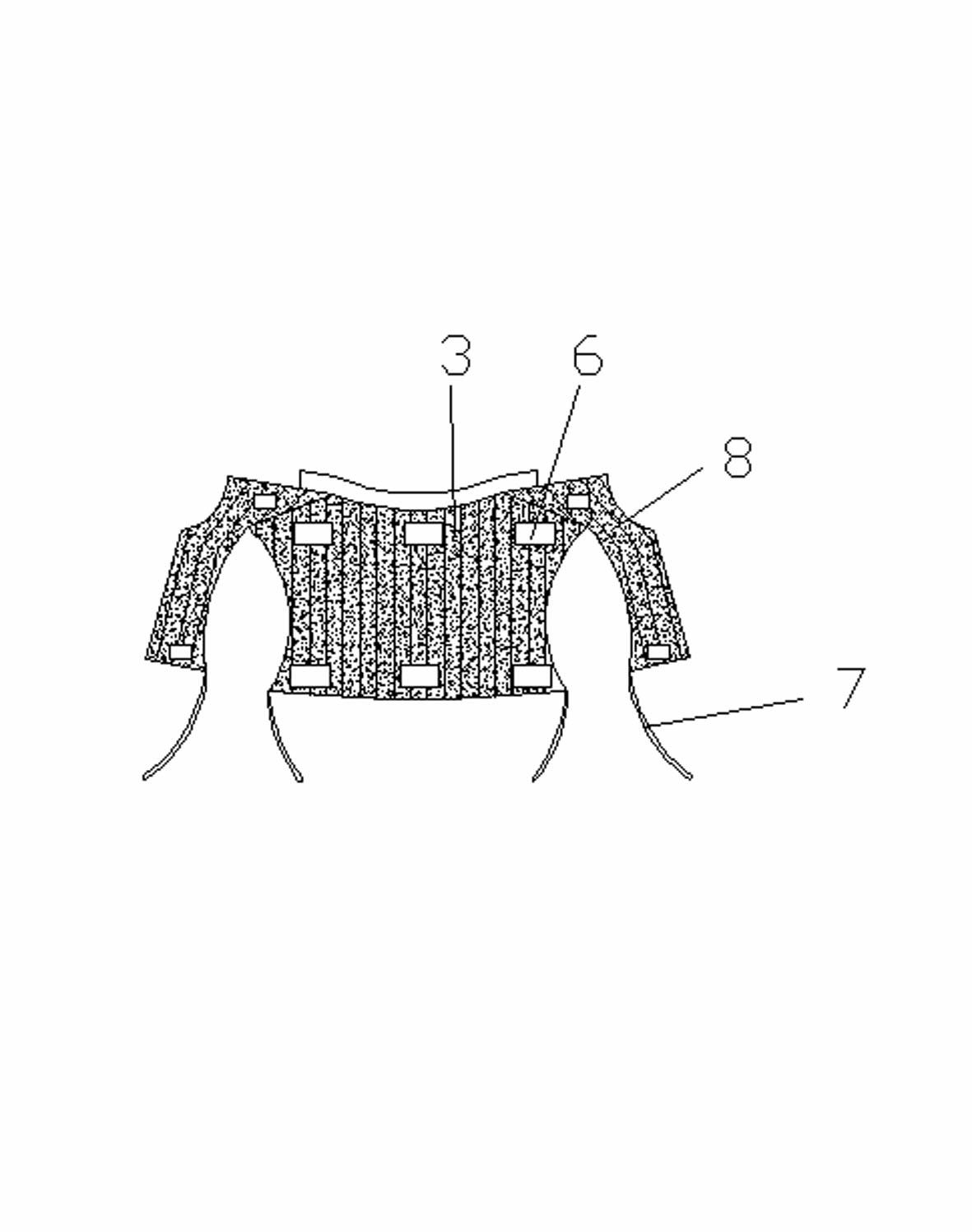 Electric heating shoulder and neck healthcare cushion