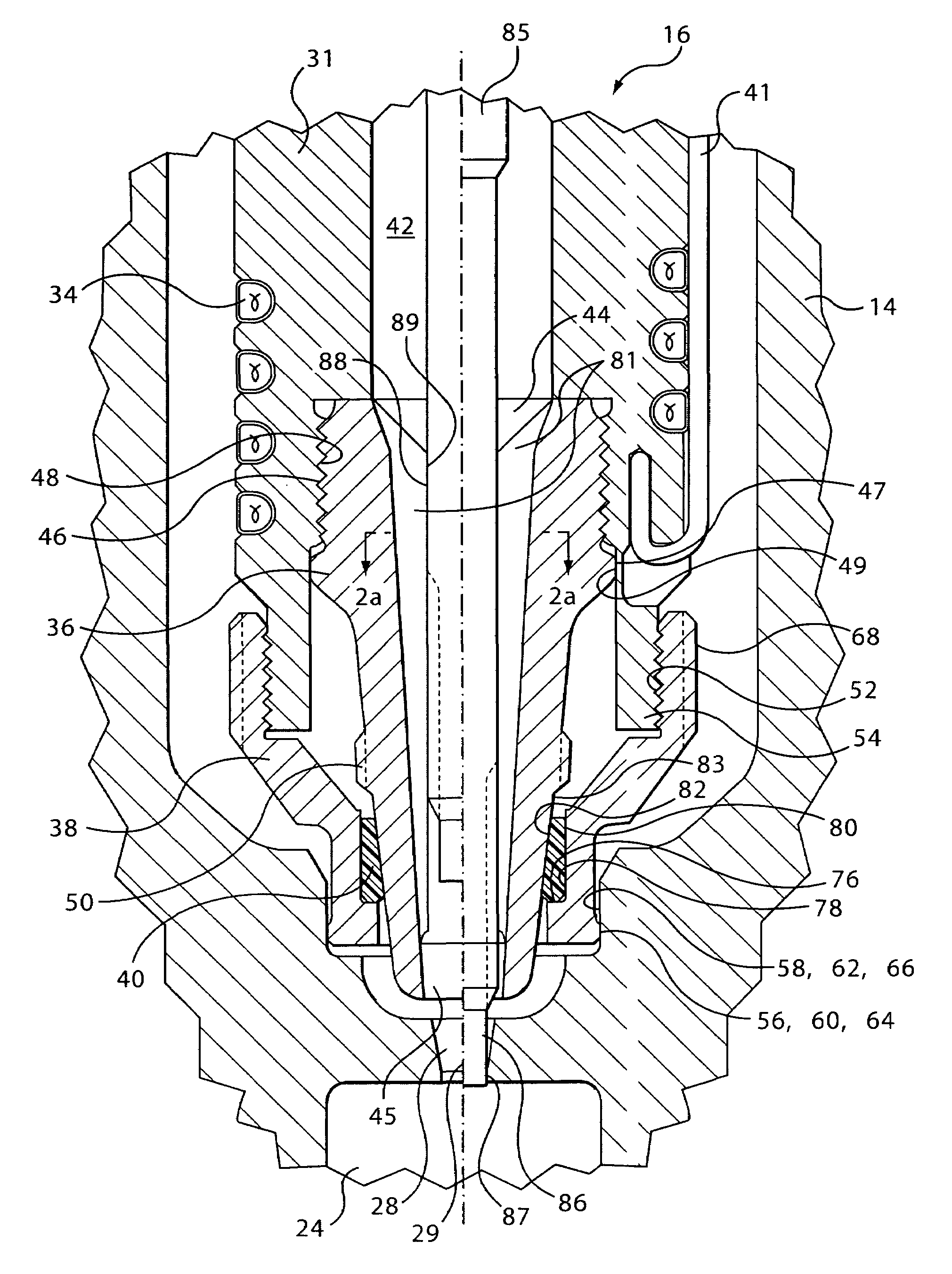 Hot runner nozzle with a tip, a tip surrounding piece and an alignment piece