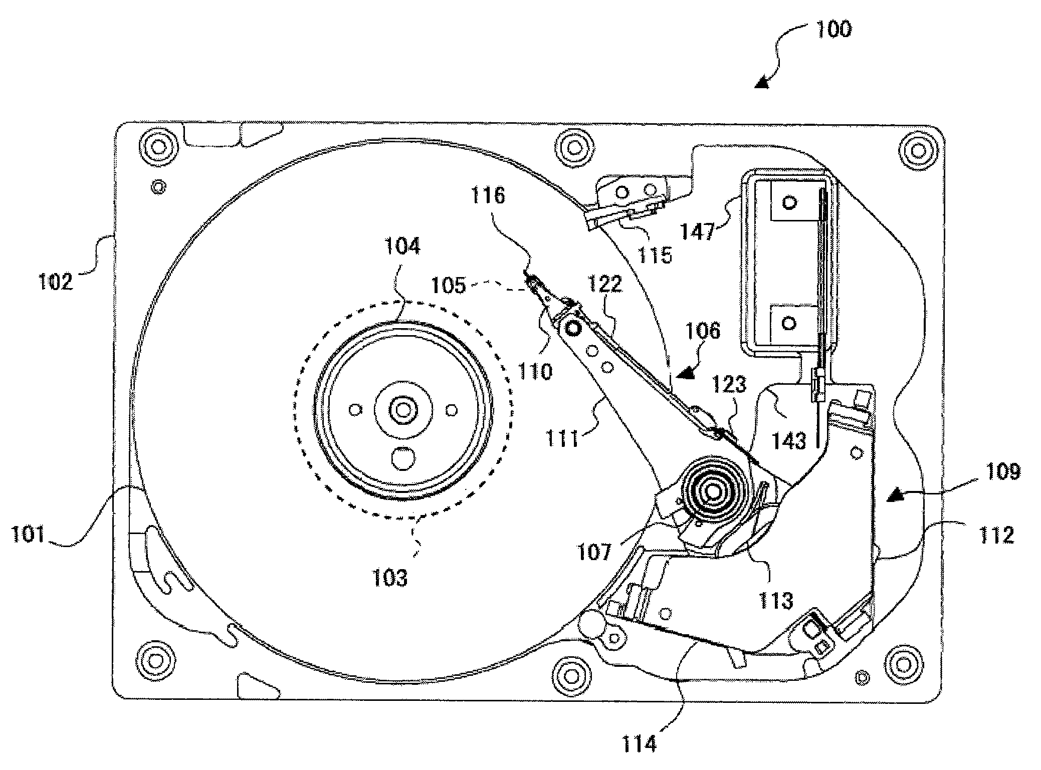 Disk drive apparatus and head assembly used for the same