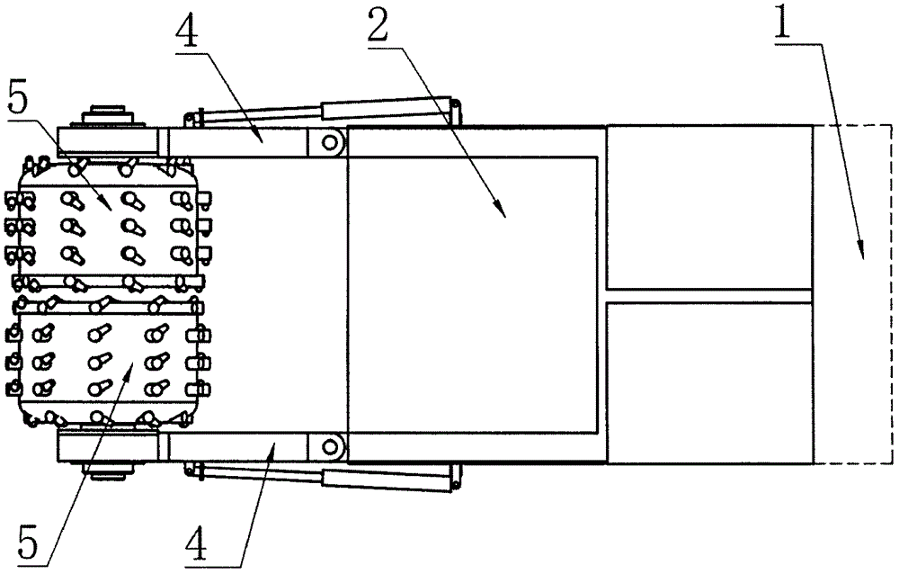 Pineapple head coal mining machine