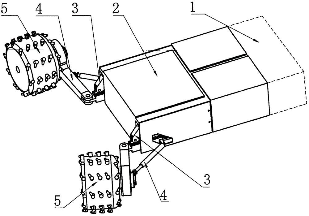 Pineapple head coal mining machine