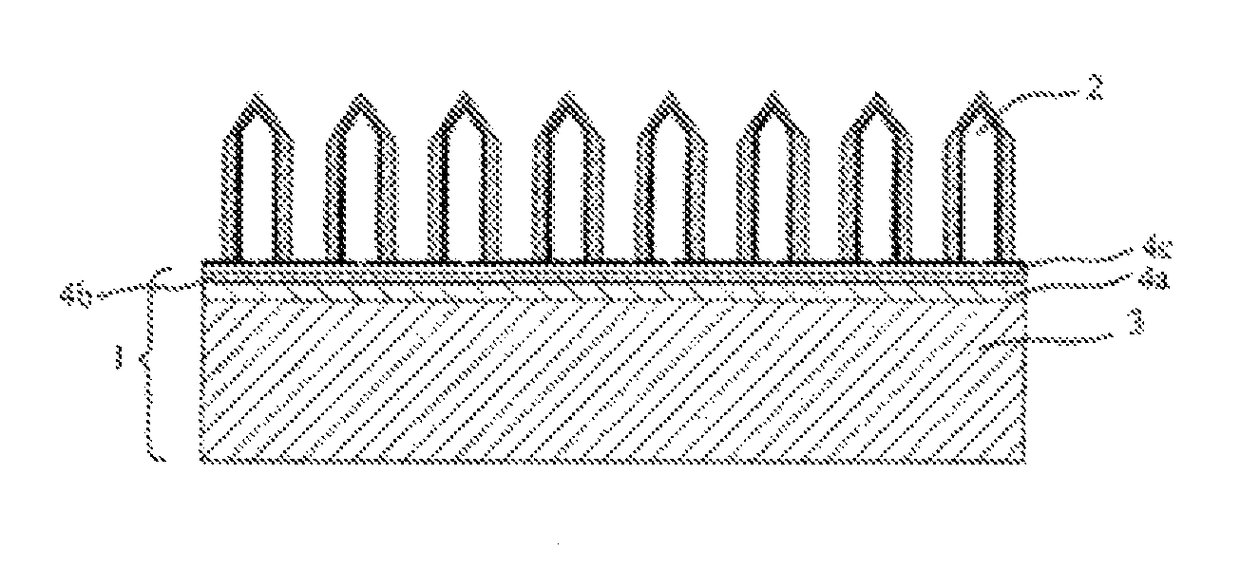 Substrate with buffer layer for oriented nanowire growth