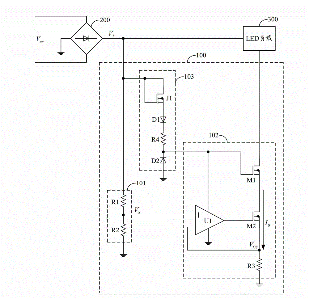 Light emitting diode (LED) drive circuit and LED lighting device