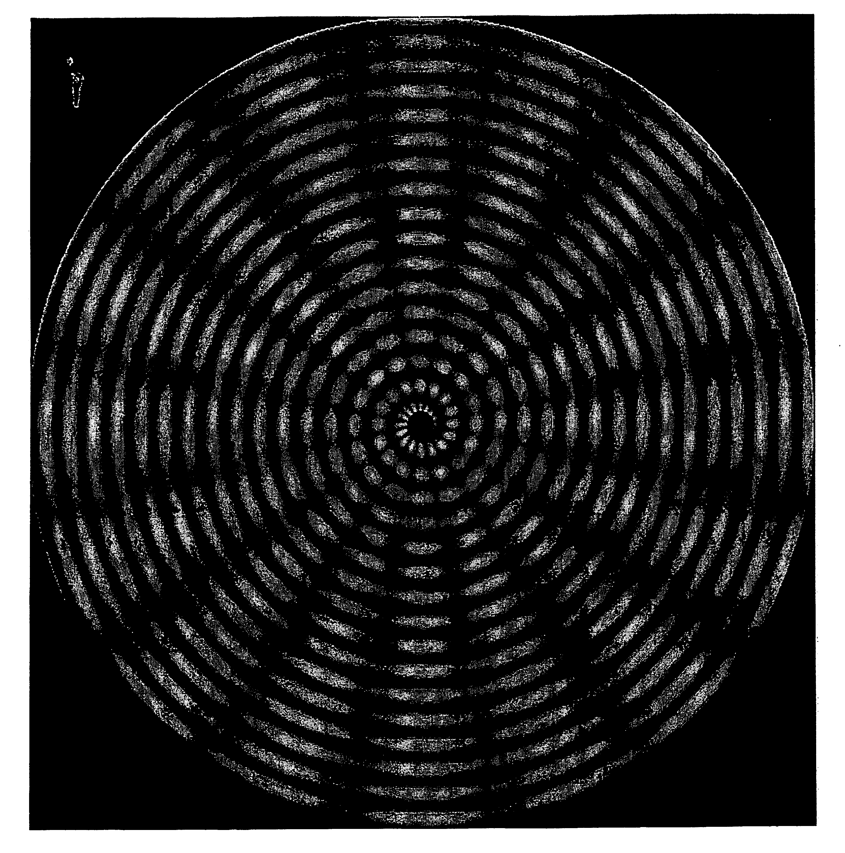 Continuous two-dimensional corneal topography target