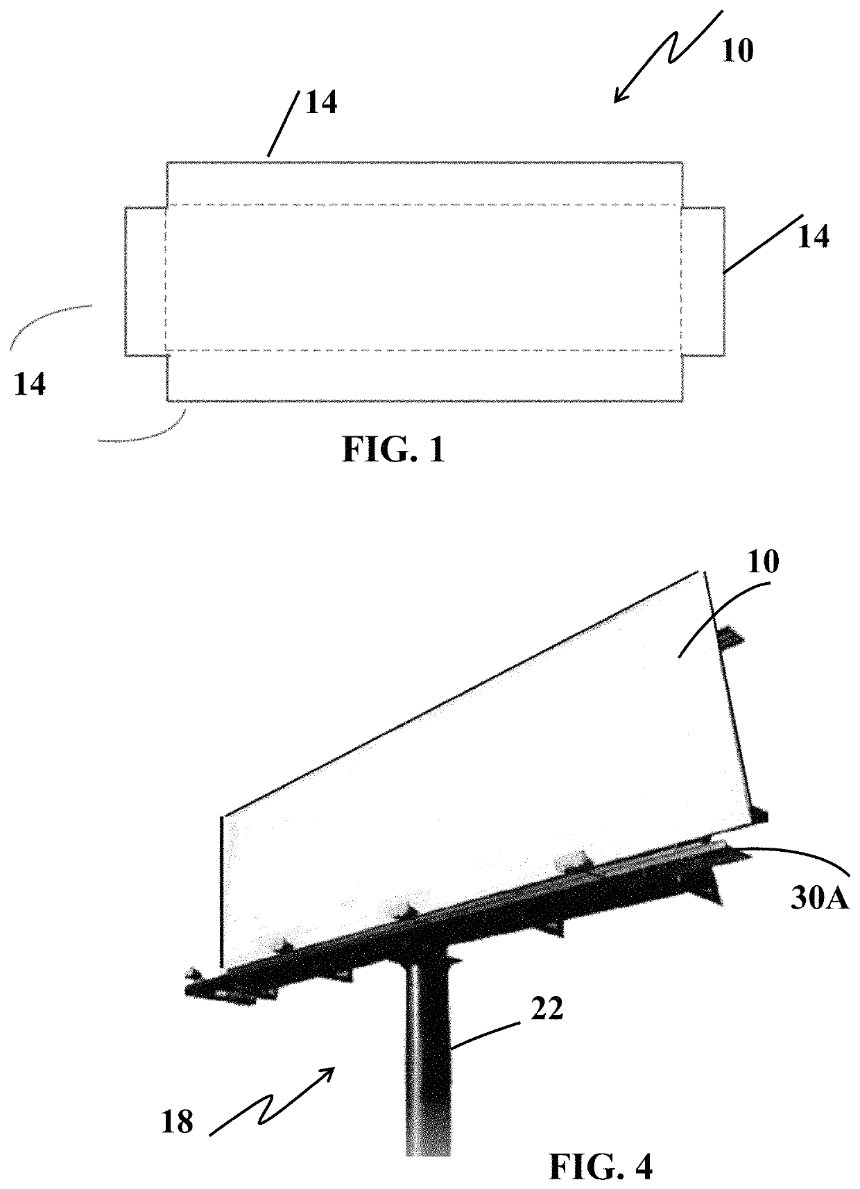 Billboard print material and installation method