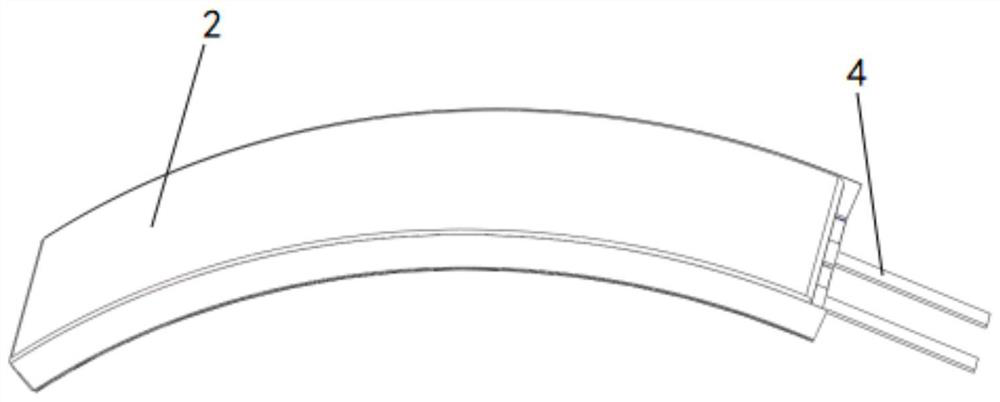 Winding type curved surface battery