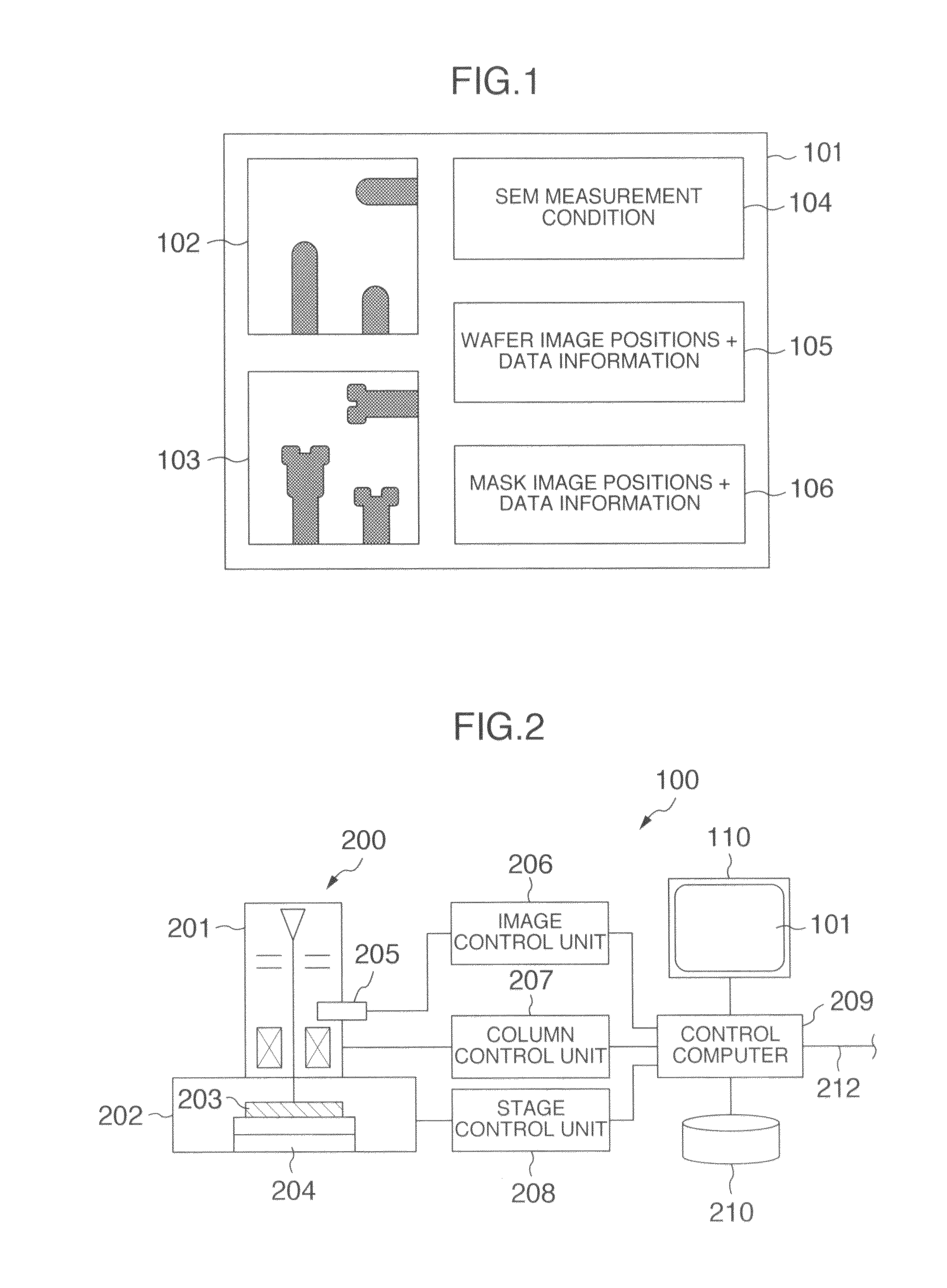 Electron microscope for inspecting dimension and shape of a pattern formed on a wafer