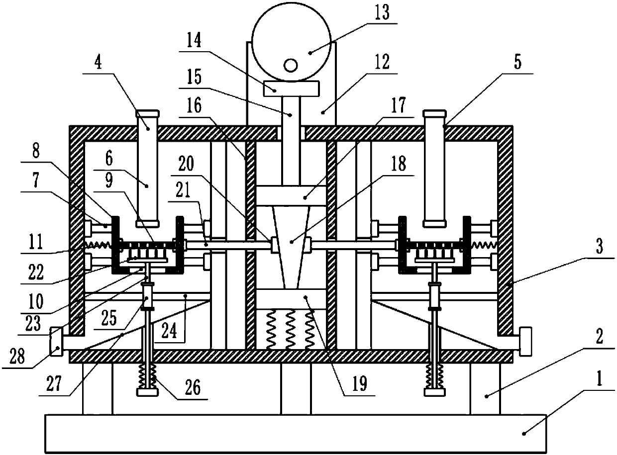 Pipeline sewage double-station filtering purification device for municipal engineering