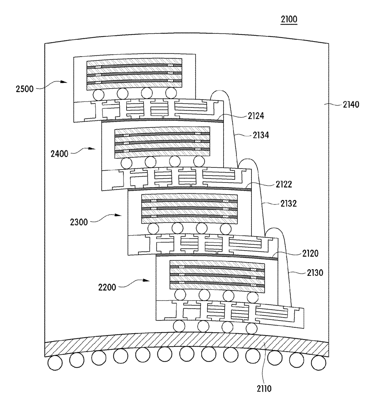 Package substrate comprising side pads on edge, chip stack, semiconductor package, and memory module comprising same