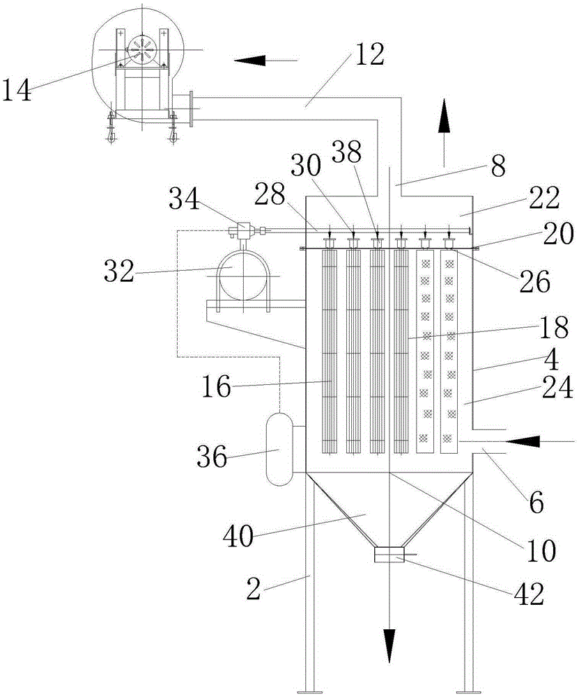 Dust removing system for wood-plastic pelletizer