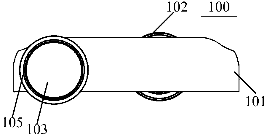 Method for realizing panoramic shooting through coordination of mobile terminal and lens component, and lens component